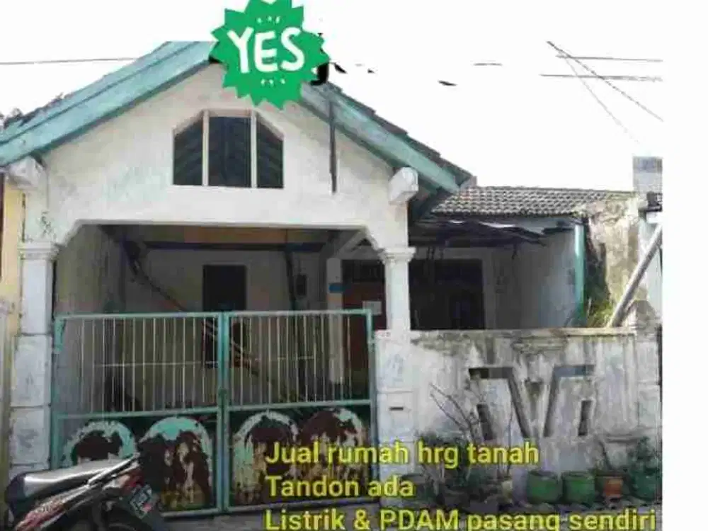Rumah Dijual di Sambikerep Surabaya Barat Murah Harga Tanah Saja