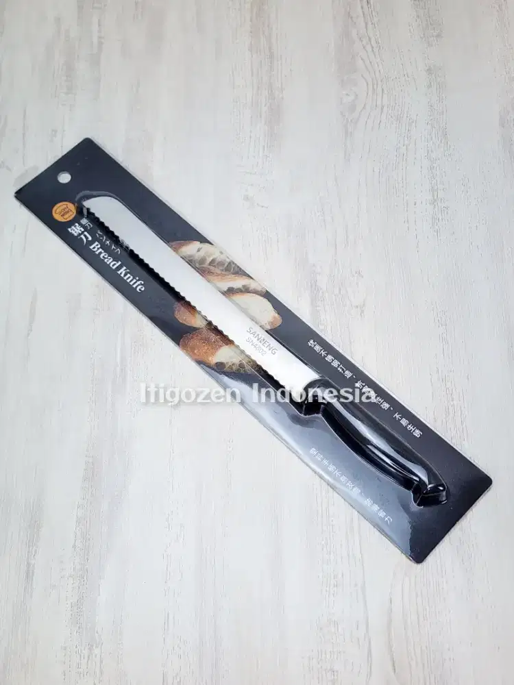 Preloved Sanneng SN4802 – Pisau Roti / Bread Knife (Gerigi)