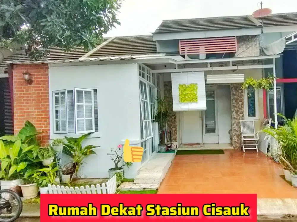 JUAL MURAH! Rumah Semi Furnished Dekat Stasiun Cisauk BSD Tangerang