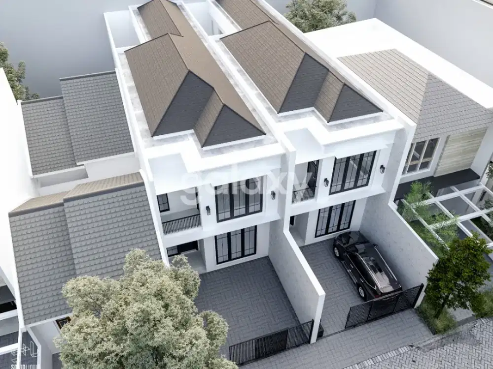 Rumah 2 Lantai Modern Bagus, Baru Gress 100% Manyar Jaya