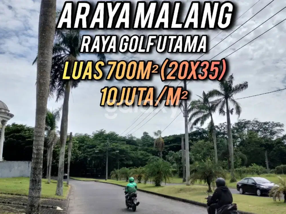 Tanah Kavling POROS JALAN UTAMA ARAYA MALANG Raya Golf Utama GMK03227