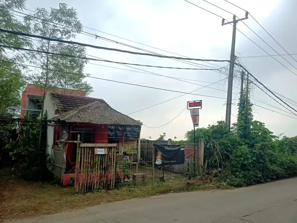 Tanah Pinggir Jalan luas 900 meter dekat kawasan industri Cileles exit tol di Jl Raya Pohon Jati Tigaraksa
