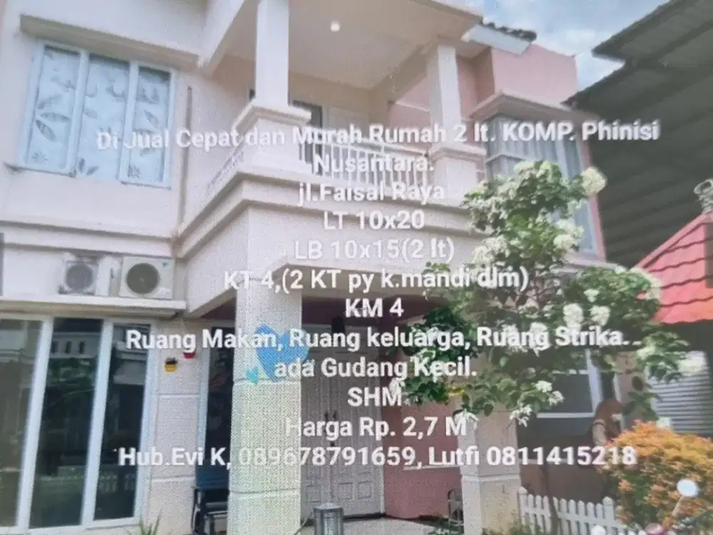 Dijual rumah 2 lantai tengah kota Jl. Faisal Makassar