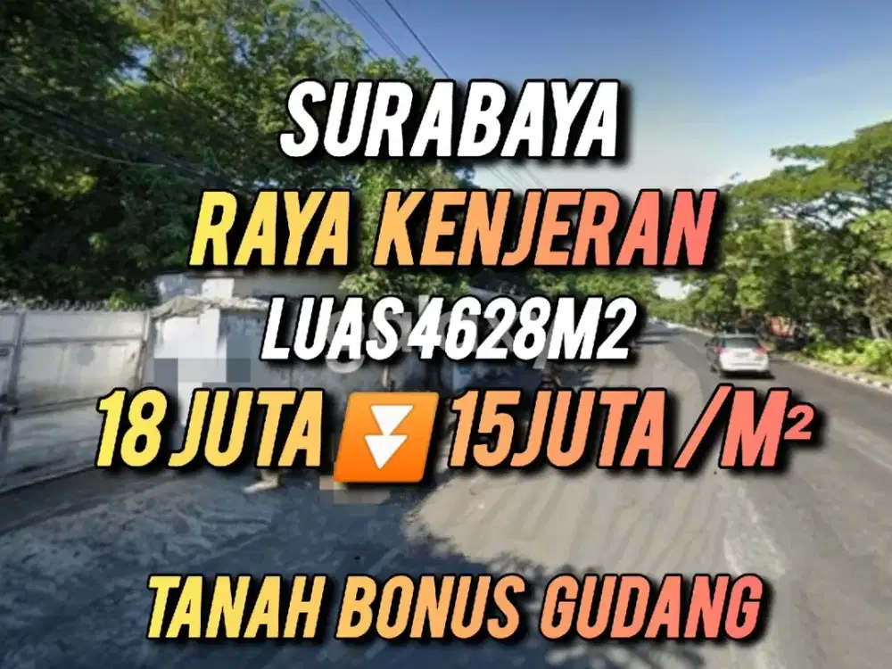 TURUN HARGA!!  Tanah Bonus Gudang Raya Kenjeran Surabaya GMK03318