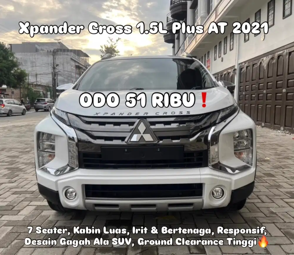 (TDP 31 JUTA!) Mitsubishi Xpander Cross 1.5L Plus Automatic Putih 2021