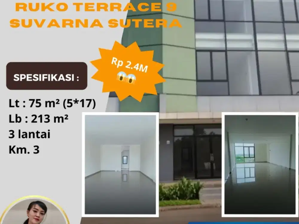 Jual Murah Ruko Terrace 9 Suvarna Sutera Lavon Cikupa Tangerang