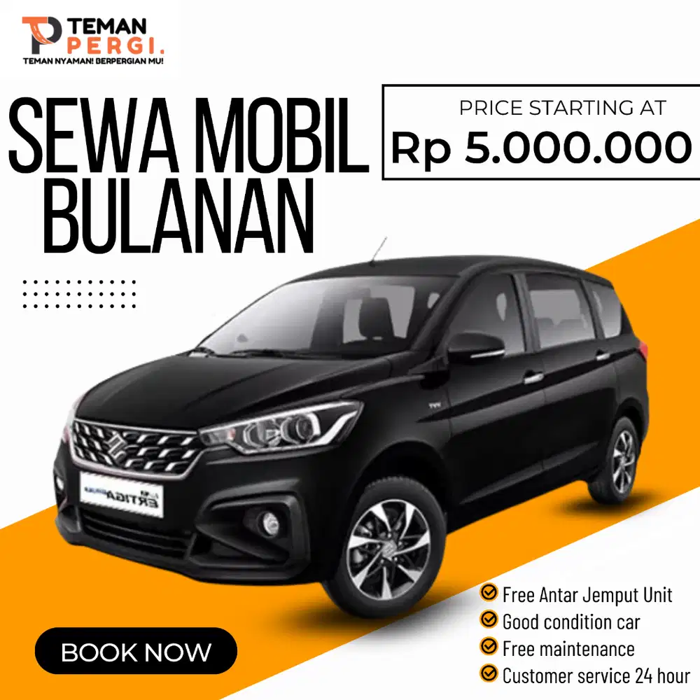 RENTAL MOBIL BULANAN | SYARAT MUDAH, PROSES CEPAT, FREE MAINTANCE!