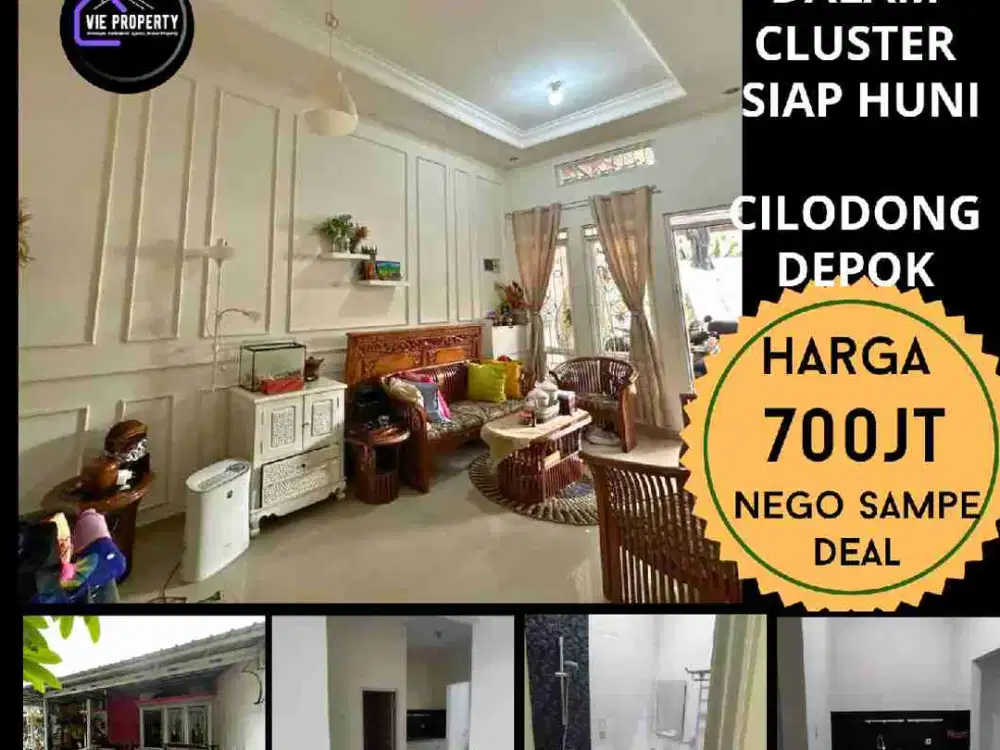 Rumah rapi siap huni dijual murah di Ar Rahman Residence Cilodong Depok