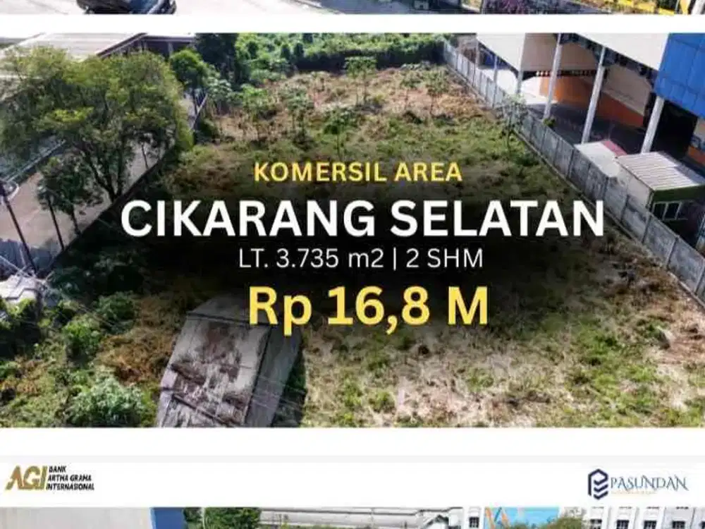 JUAL TANAH ZONA PERGUDANGAN/KOMERSIAL