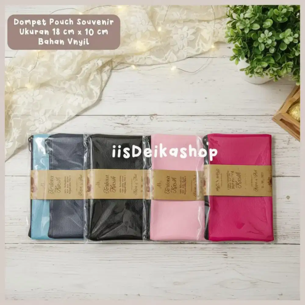 Souvenir Dompet Vinyl Murah | Pouch Souvenir Haji, Pengajiaa dll