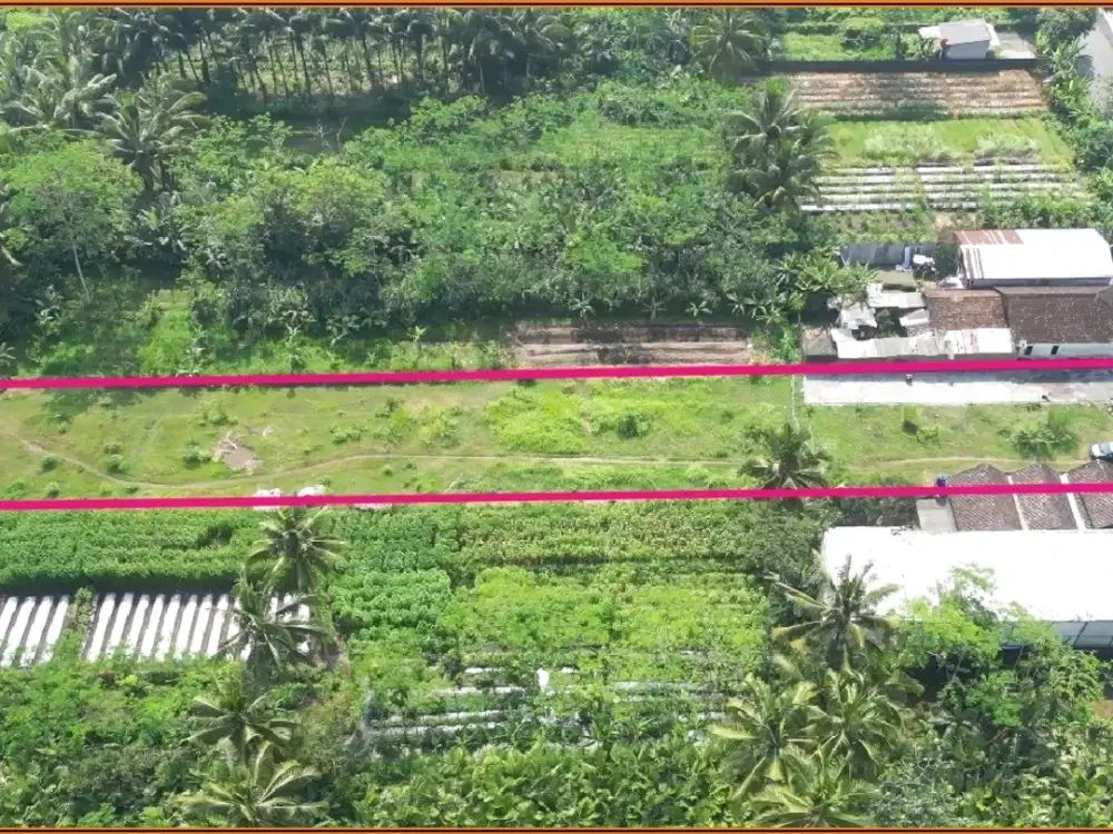 Siap AJB Tanah Tempel Mangku Jalan Aspal