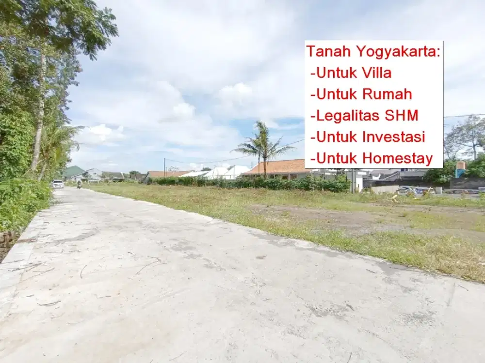 Tanah Legalitas SHM di Wedomartani, Cocok untuk Hunian Nyaman