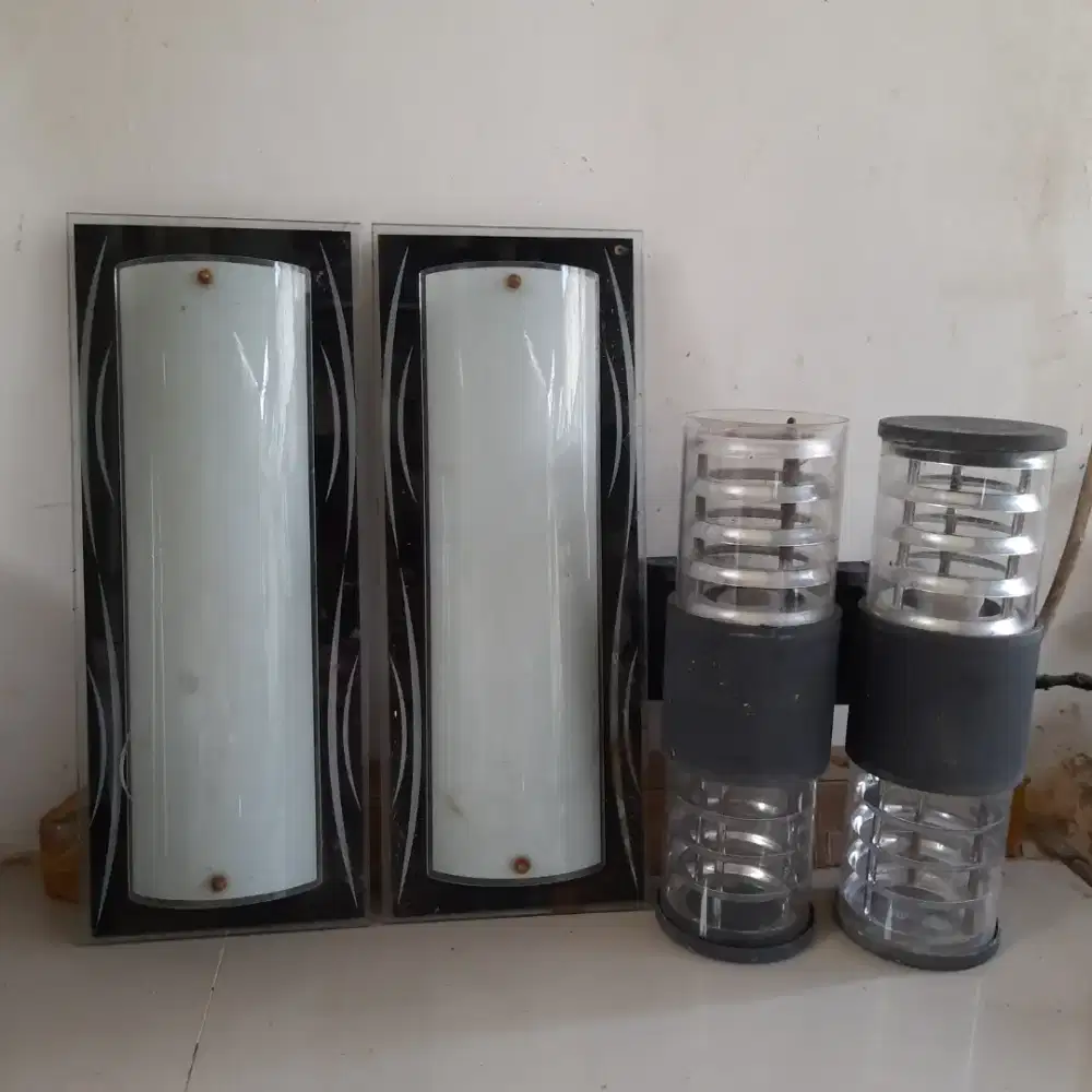 Jual murah set Lampu dinding/tiang