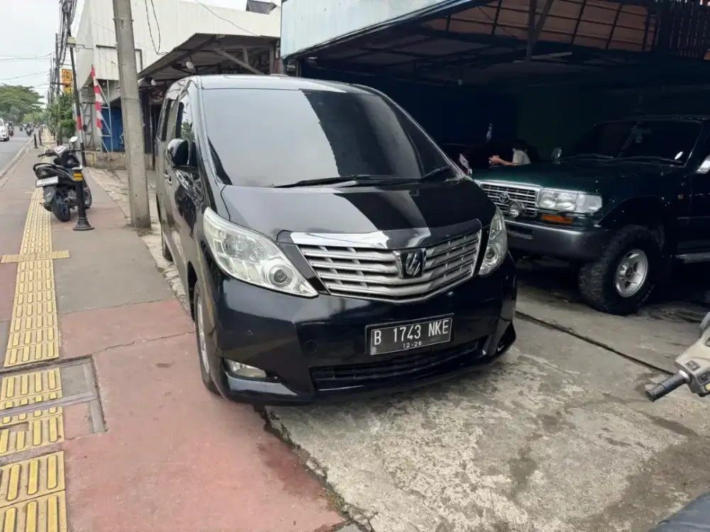 Toyota alphard 2011 AT pilot seat type G 2.4 siap pakai