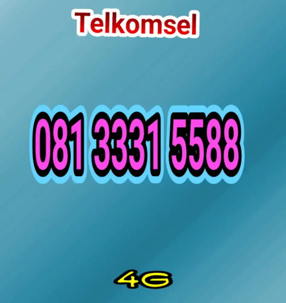 Nomer cantik Telkomsel 11digit triple 333