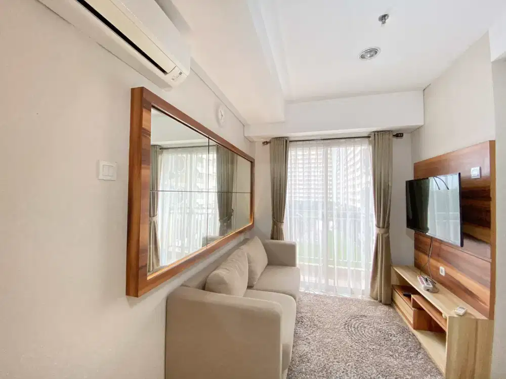 disewakan apartemen trivium 1br suite hadap danau bagus dan nyaman