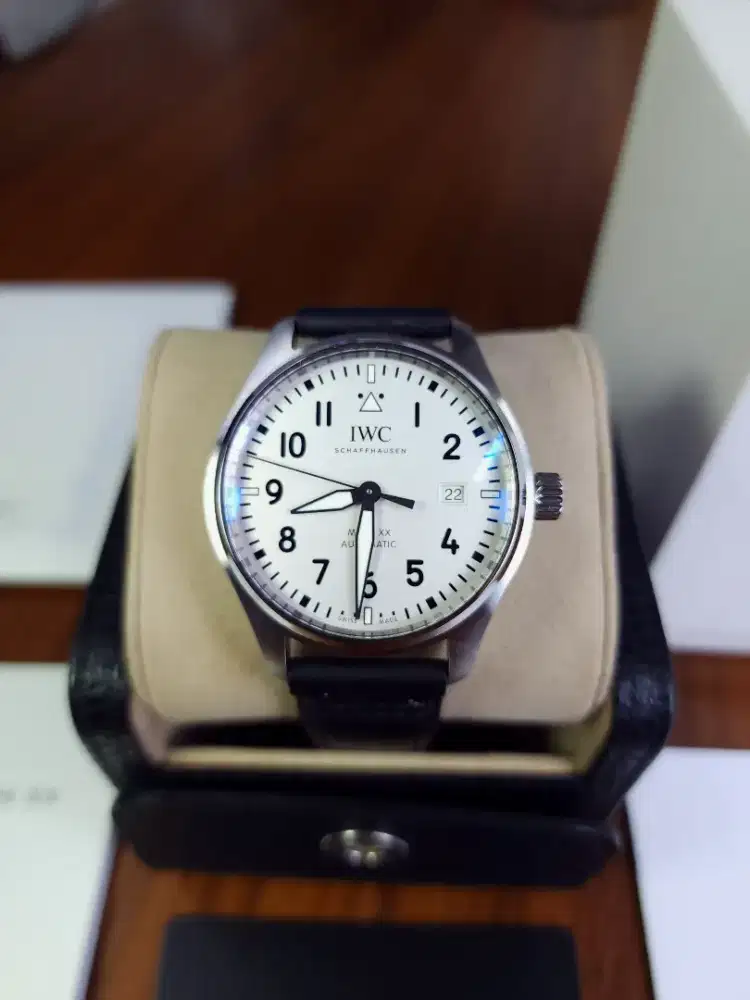 IWC Pilot Mark XX White Dial Calfskin Strap BNIB 2025