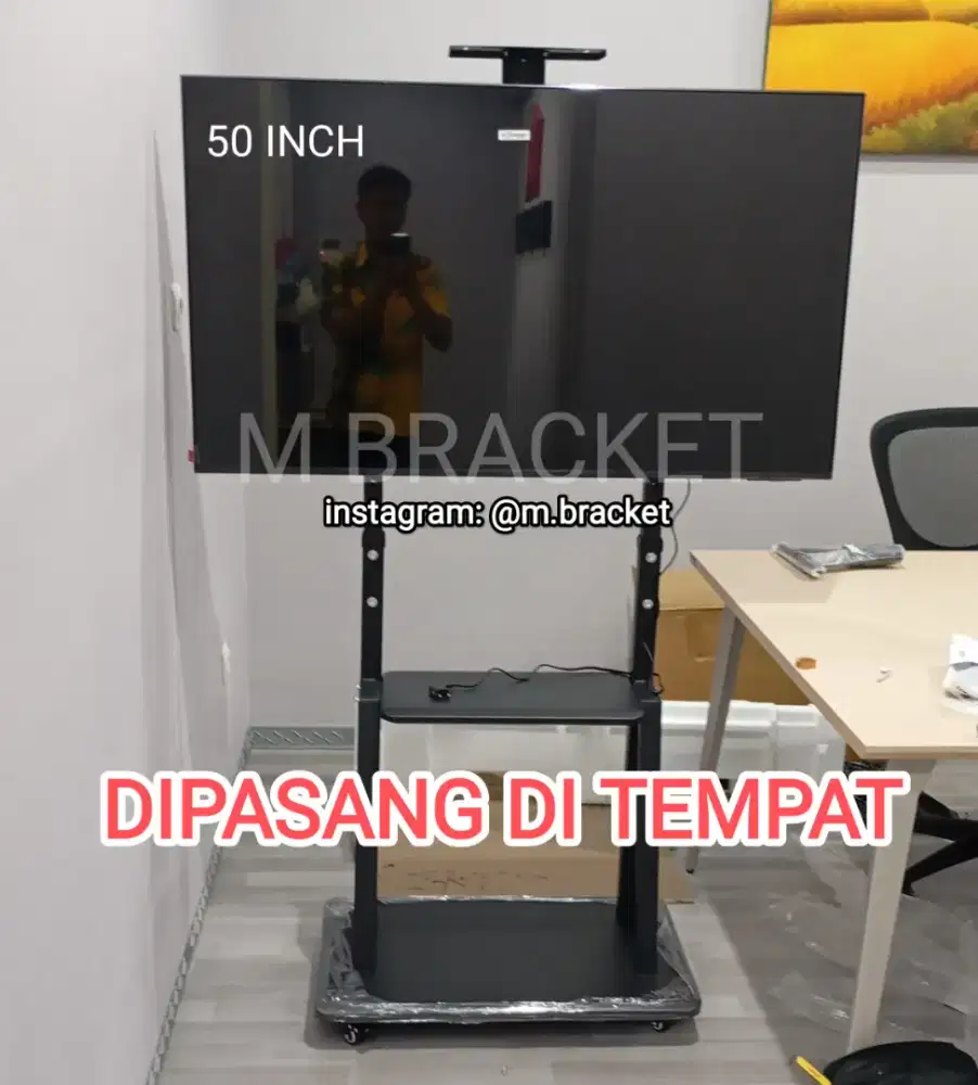 Stand TV Braket Standing Tipe 1700 Untuk TV 32-43-50-65 Inch