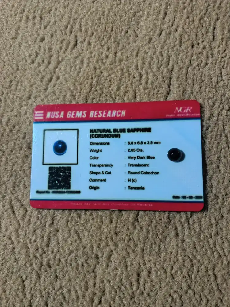 Natural batu blue sapphire tanzania