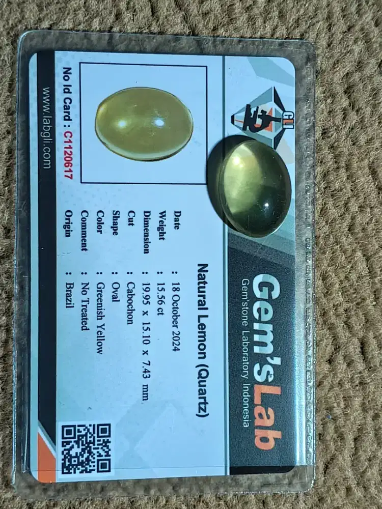 Natural batu lemon Quartz