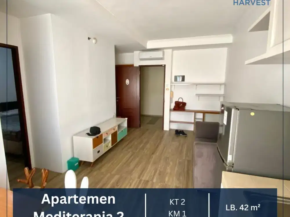 DIJUAL MURAH APARTEMEN MEDITERANIA 2 TOWER KENANGA 2BR JAKARTA BARAT