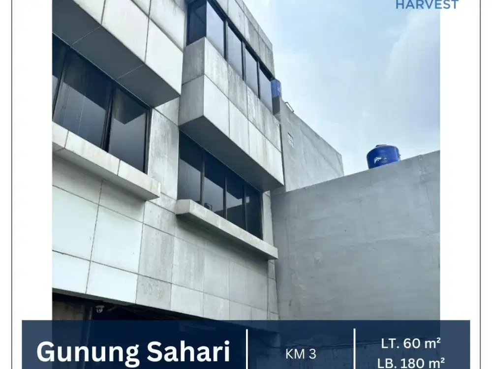 DISEWAKAN MURAH RUKO BAGUS 4 LANTAI SIAP PAKAI GUNUNG SAHARI JKT PUSAT