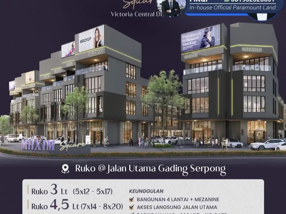 Maxim Square Ruko Strategis Boulevard Raya