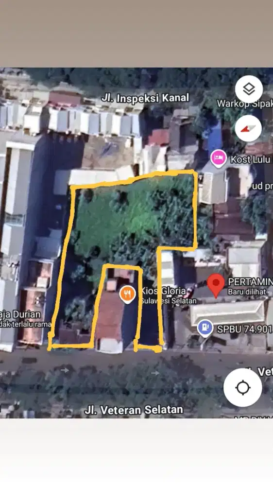 Di sewakan Tanah kosong veteran selatan