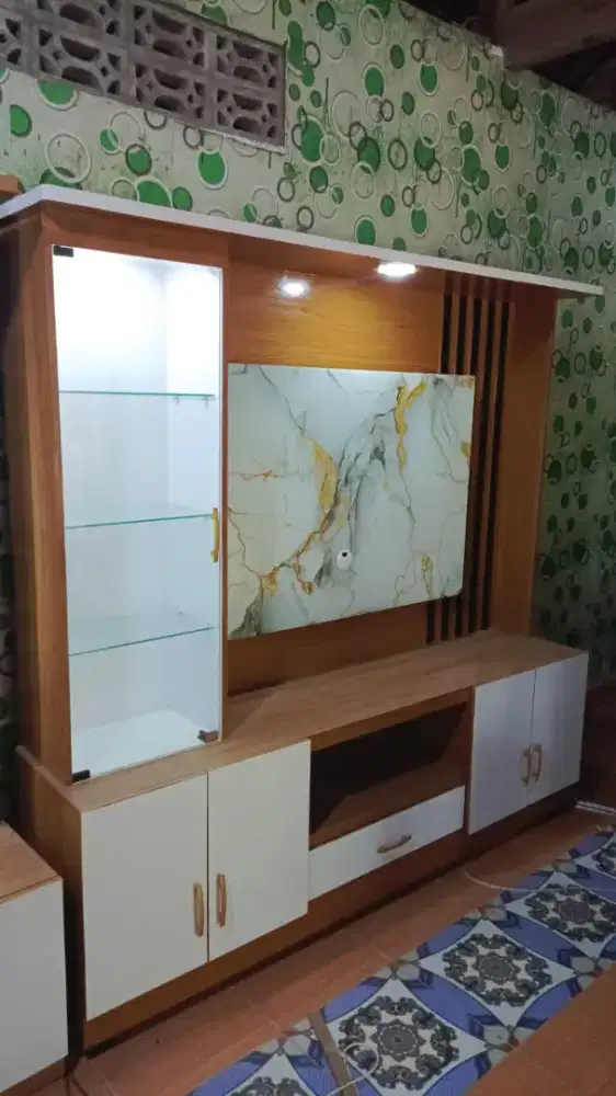 Partisi Penyekat Ruangan / bufet tv / meja tv / sekat ruangan