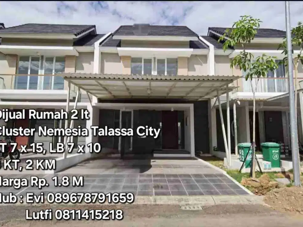 Dijual Rumah 2 Lt Cluster Nemesia Tallasa City Makassar