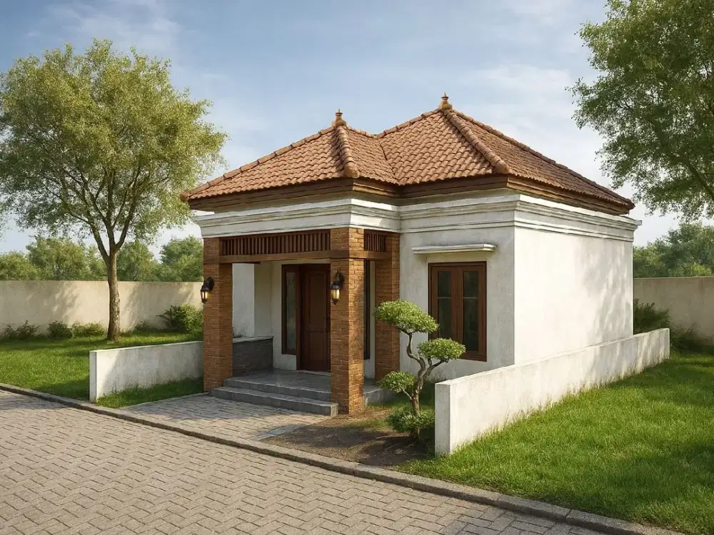 Rumah Gaya Arsitektur Bali Style Type 50 6 Menit Dari Polres Kulonprogo