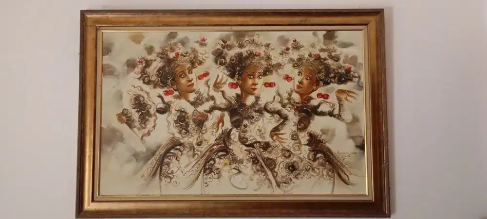 Lukisan Kanvas Asmara Made Bali