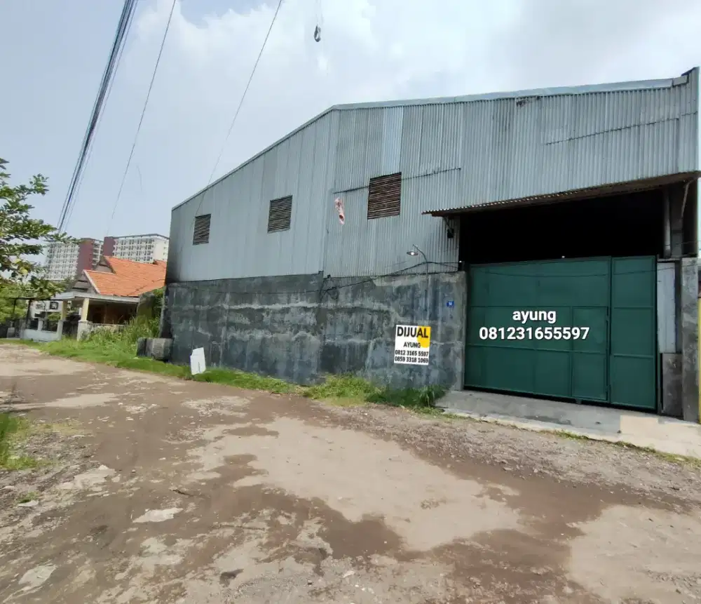 DIJUAL Gudang +Kantor masih aktif di Gunung anyar Surabaya