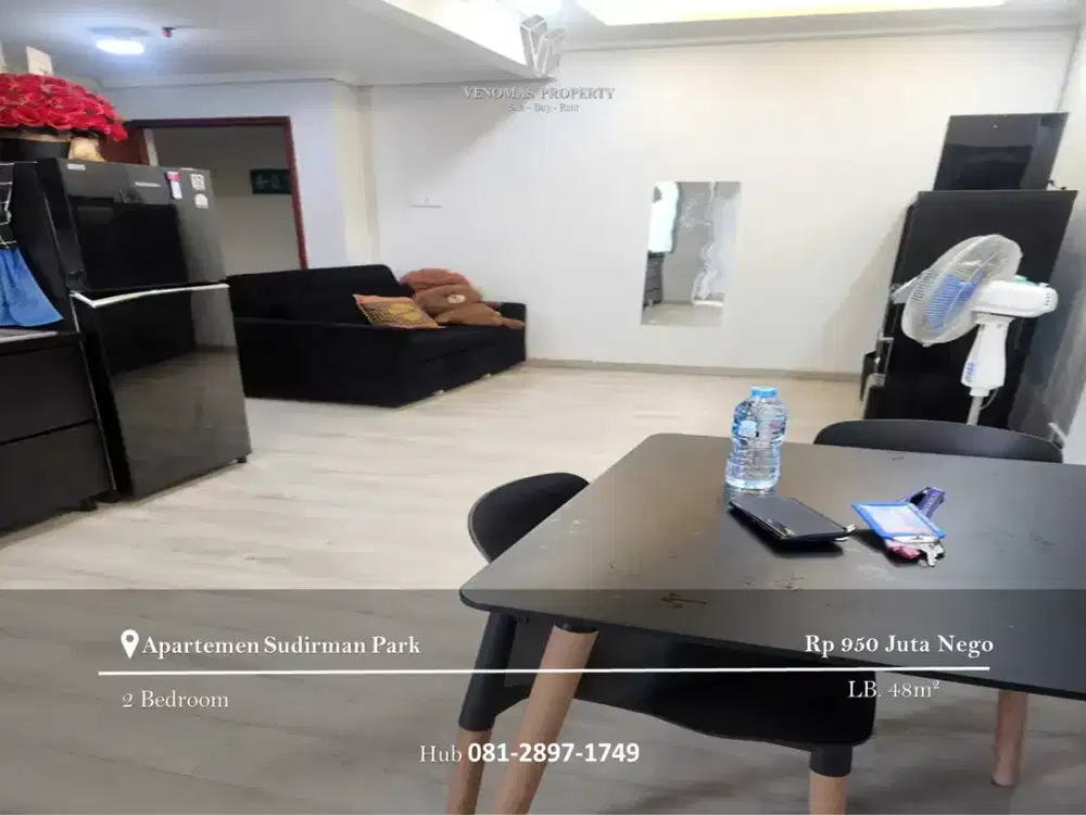 Dijual Apartement Sudirman Park 2BR Full Furnished Low Floor