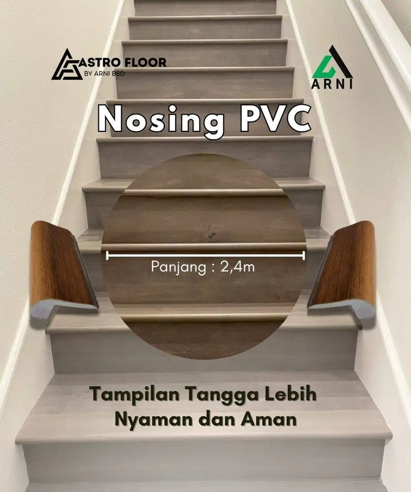NOSING PCV TANGGA ELEGAN MEWAH DAN ANTI RAYAP