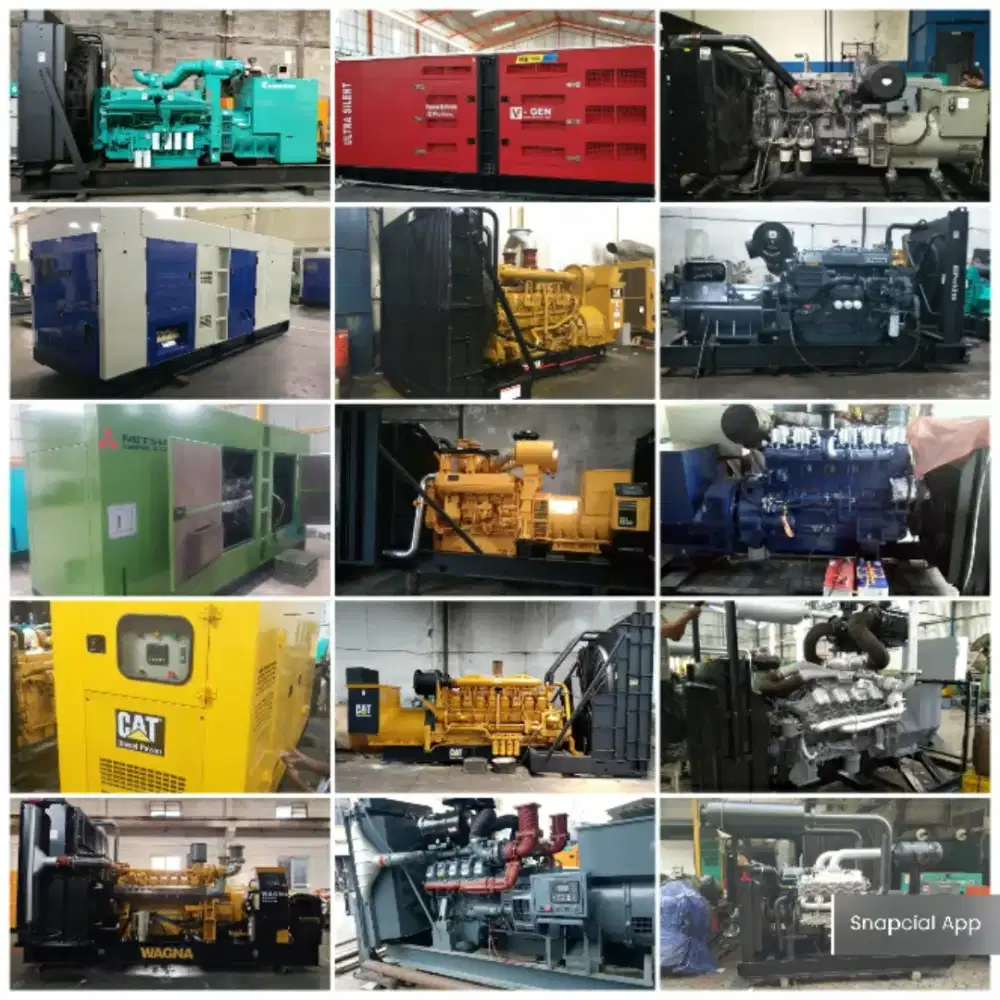 Genset generator mesin diesel baru dan bekas
