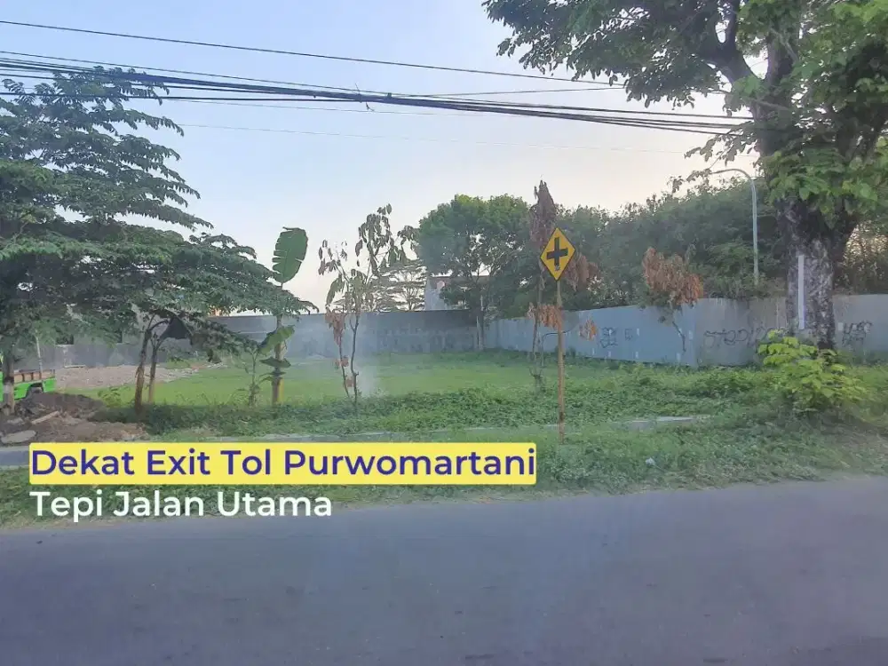 Tanah Purwomartani Tepi Jalan Utama, 400jt-an