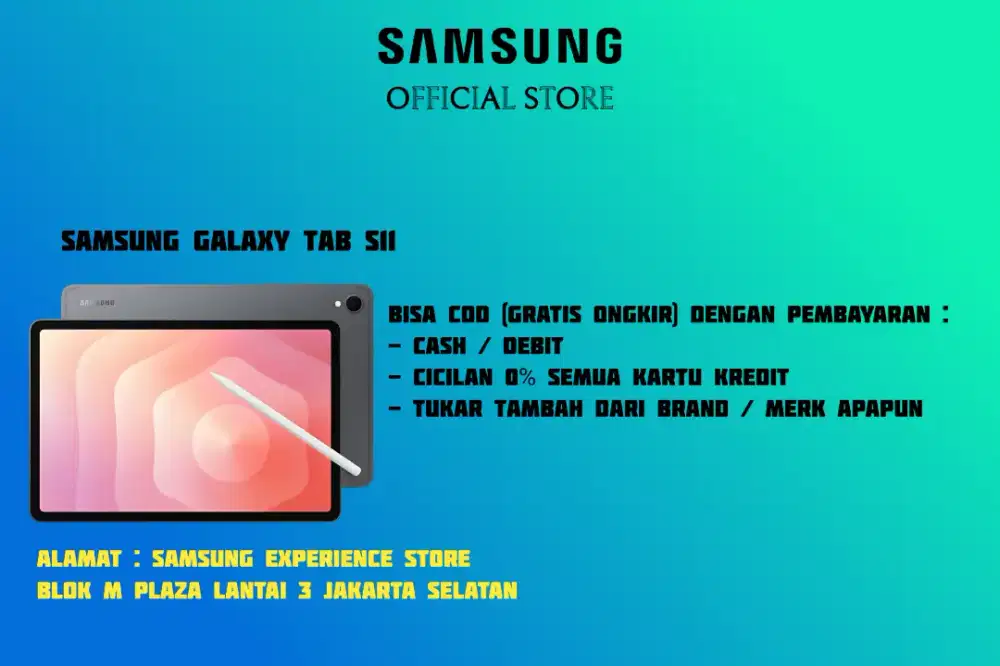 Bisa COD PROMO Samsung Galaxy Tab S11 Garansi 100% Resmi