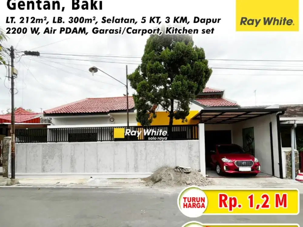 Dijual Rumah Bagus Siap Huni Tanah Luas Lokasi Gentan Baki