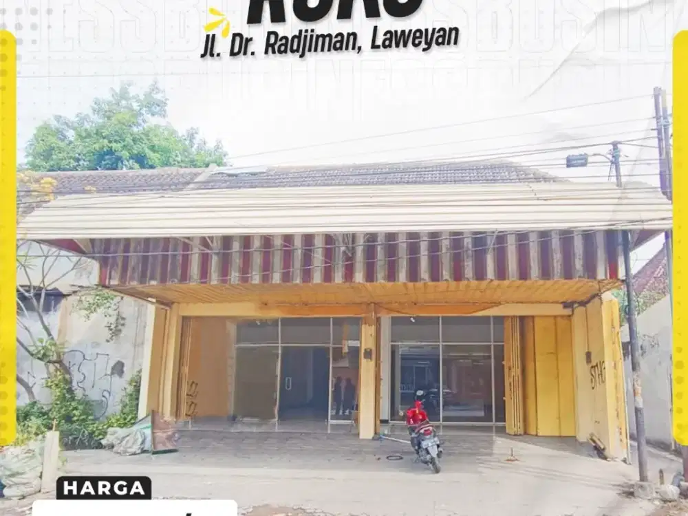 Disewakan Ruko Di Laweyan Solo Cocok Untuk Kantor Dan Toko