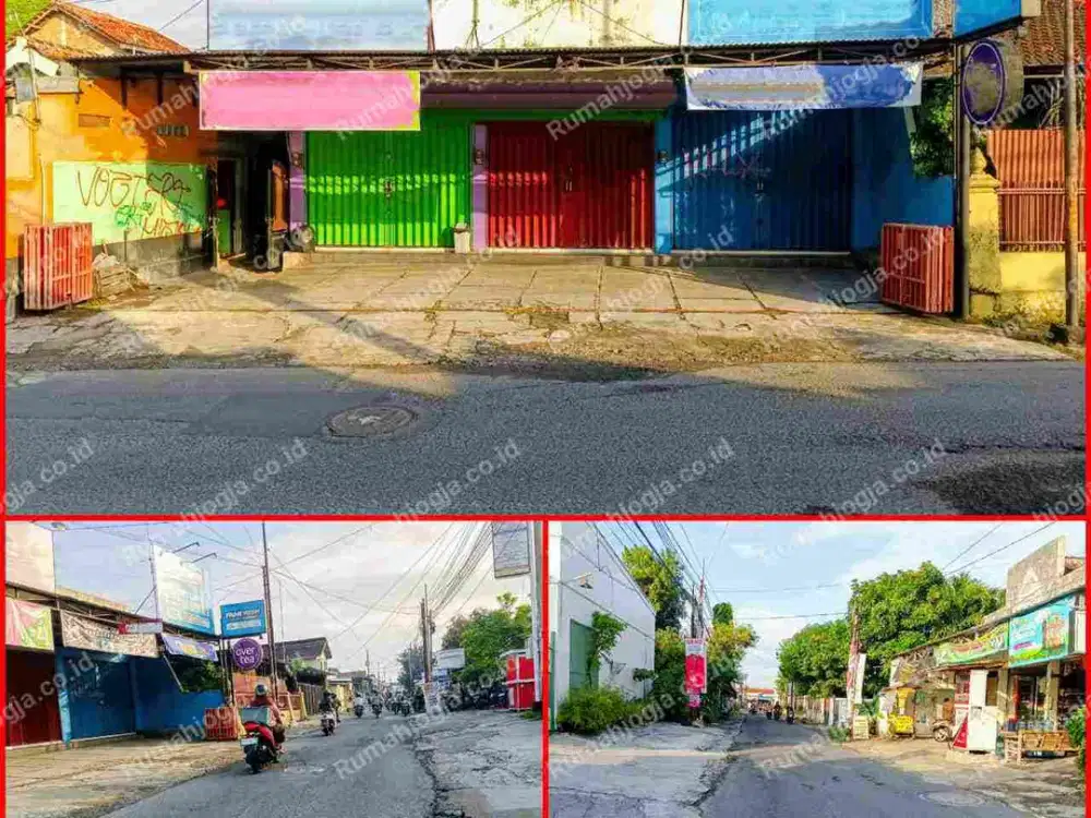 ruko usaha pinggir jalan Godean jalan Wates strategis