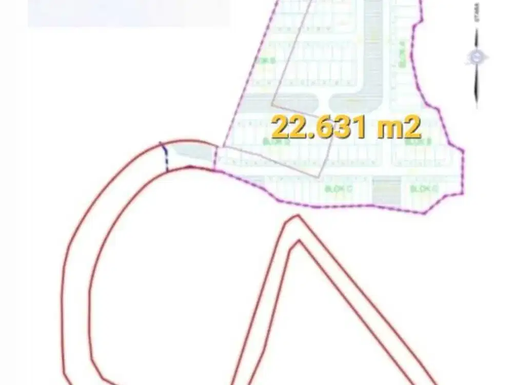 Kavling Darat Utk Cluster Di Seberang ICE BSD, Dekat AEON Mall