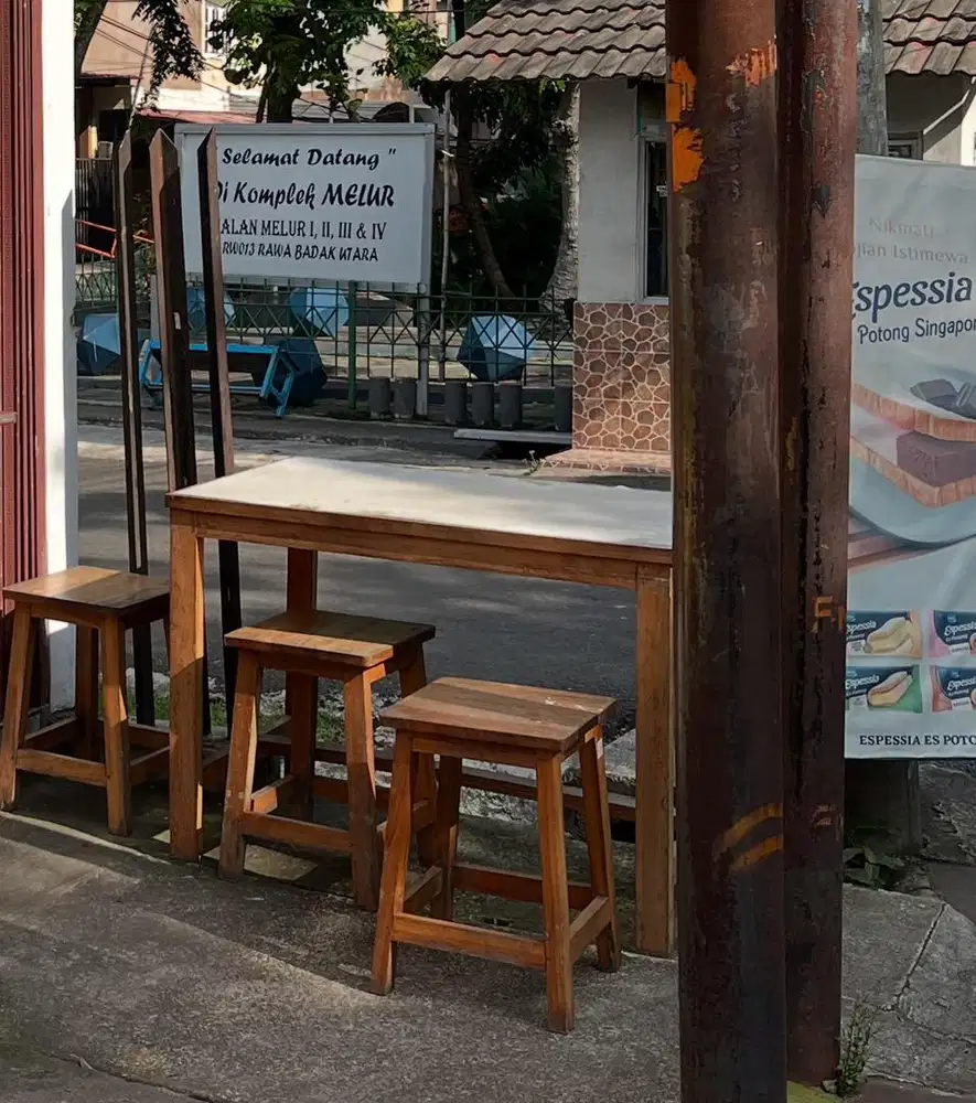 meja bangku cafe jualan
