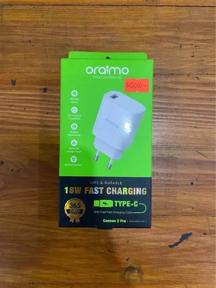 New / Baru Charger (OCW-E97S+C53) TYPE-C 18W