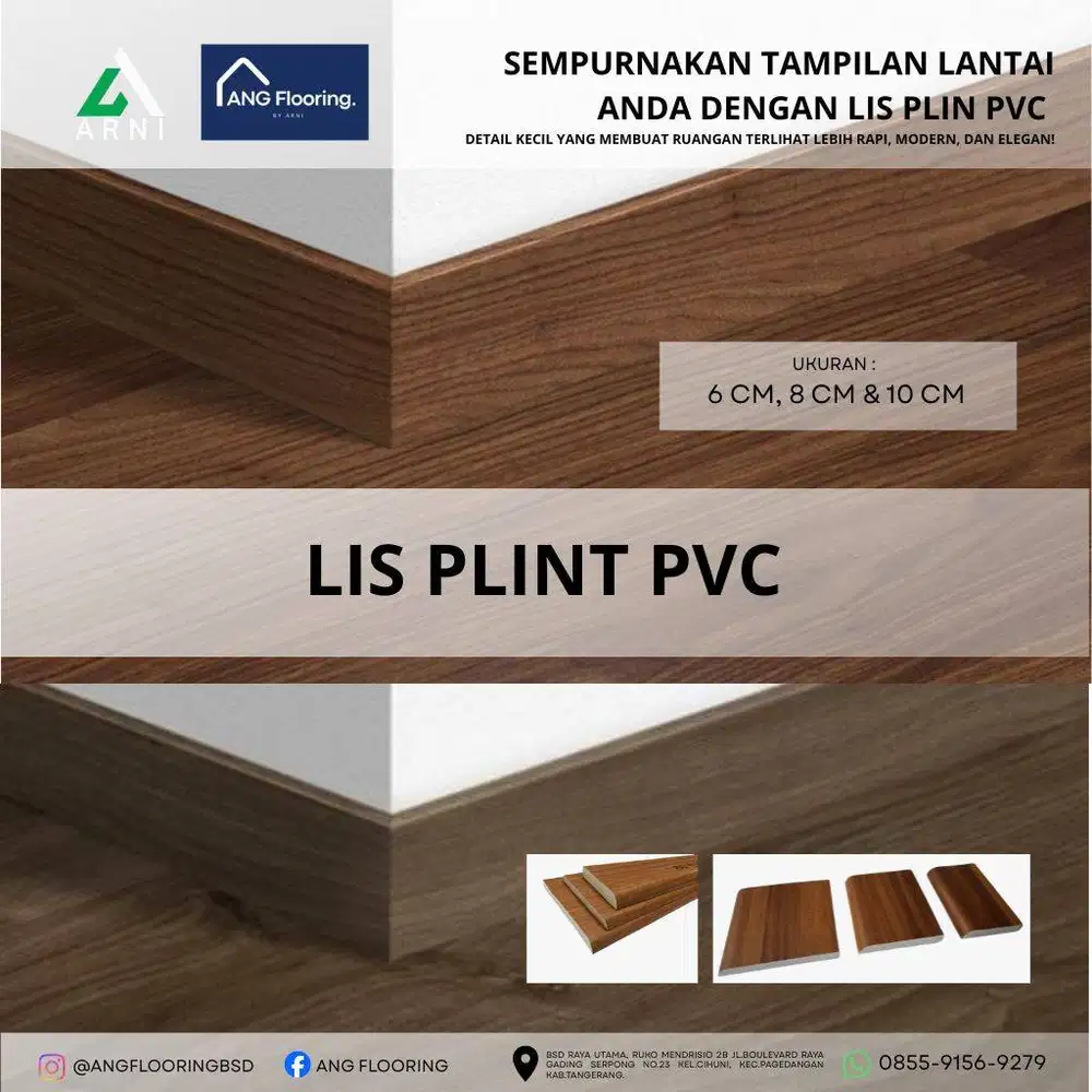 List Plank PVC – Finishing Elegan untuk Lantai Kayu, Vinyl & SPC