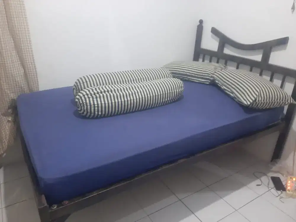 Springbed 120x200  + ranjang besi