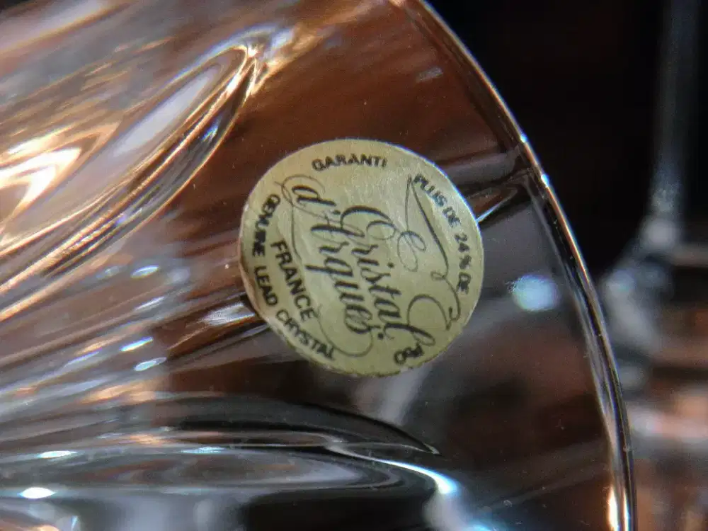 Gelas Kristal Champagne & Whiskey (Cristal D’Arques)