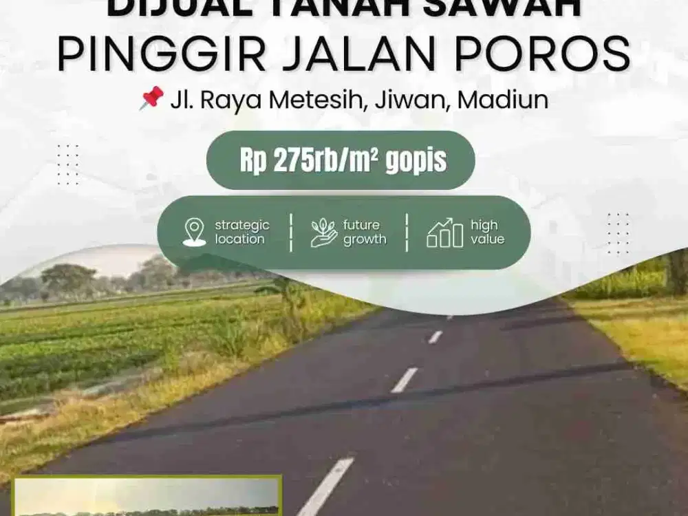 Tanah Sawah Subur, Pengairan Lancar di Kawasan Metesih Jiwan