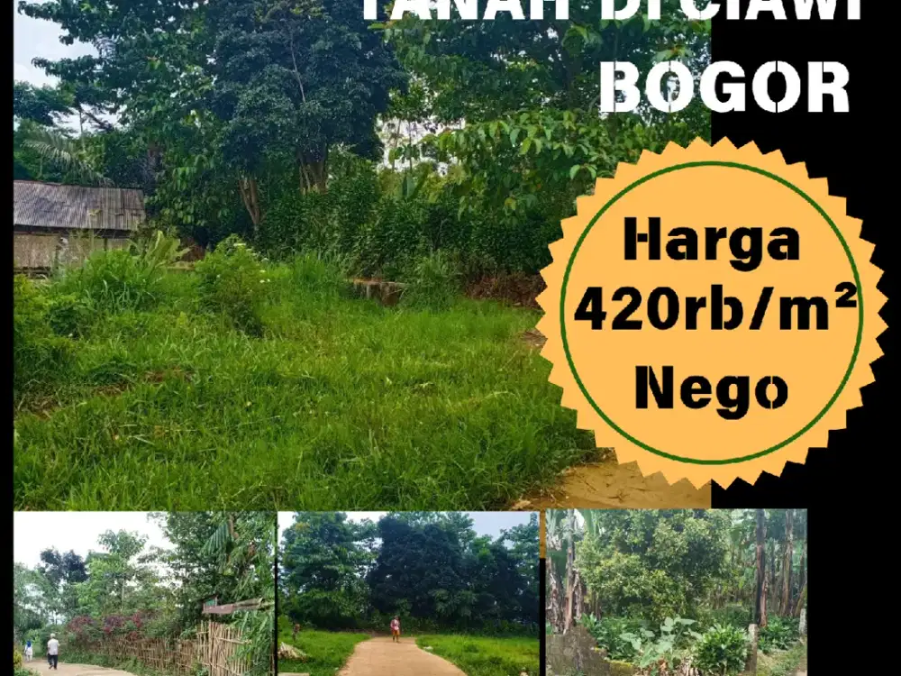 DIJUAL TANAH DICIAWI BOGOR Cocok untuk Pertanian atau Villa
