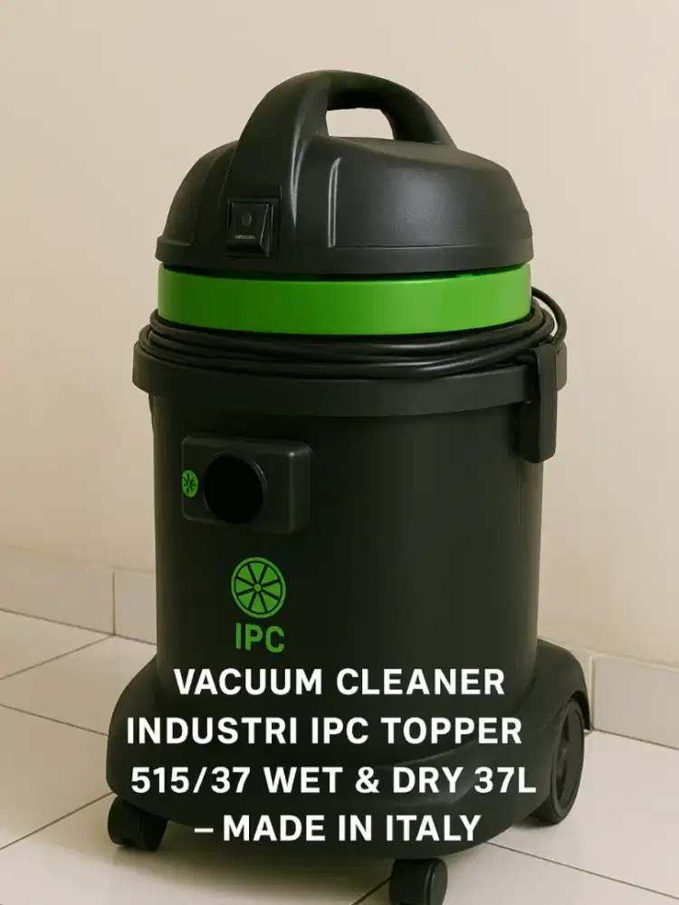 Vacuum Cleaner Industri IPC Topper 515/37 Wet & Dry 37L–Made in Italy